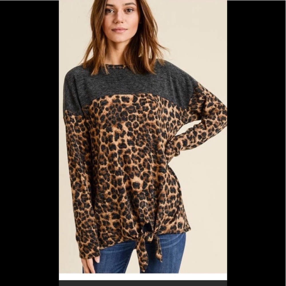 Animal print top